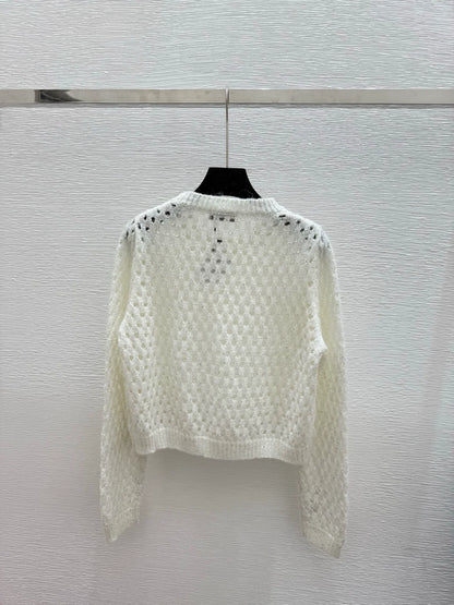 25fw Hollow knit sweater