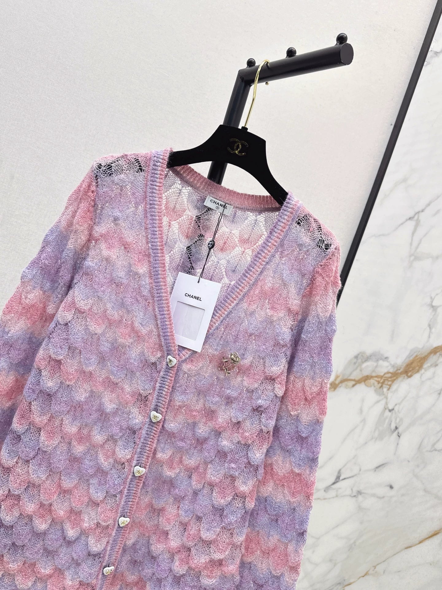 25fw Gradient Knitted Cardigan