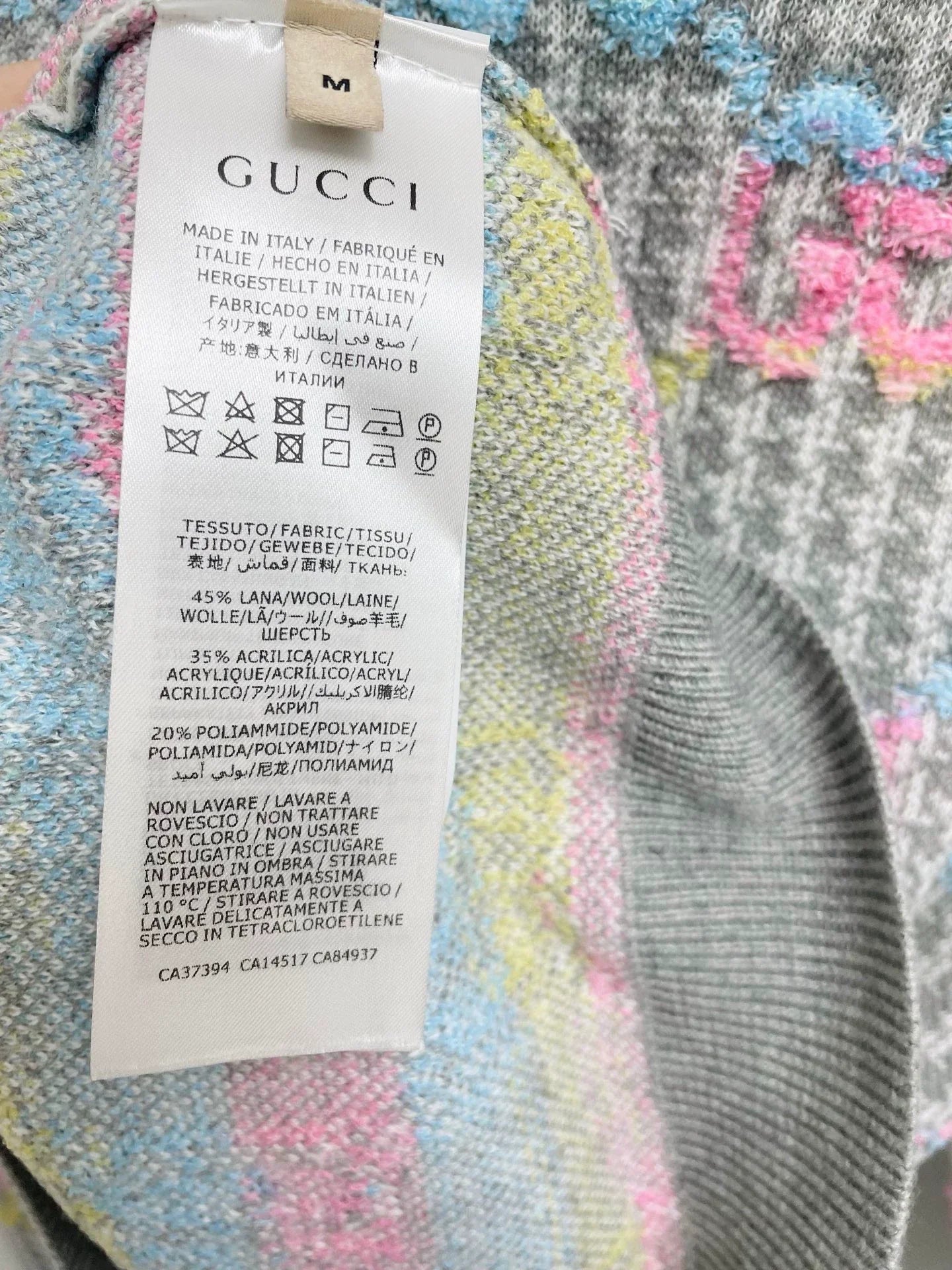 25fw Colorful logo knitted sweater