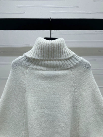 White high necked sweater