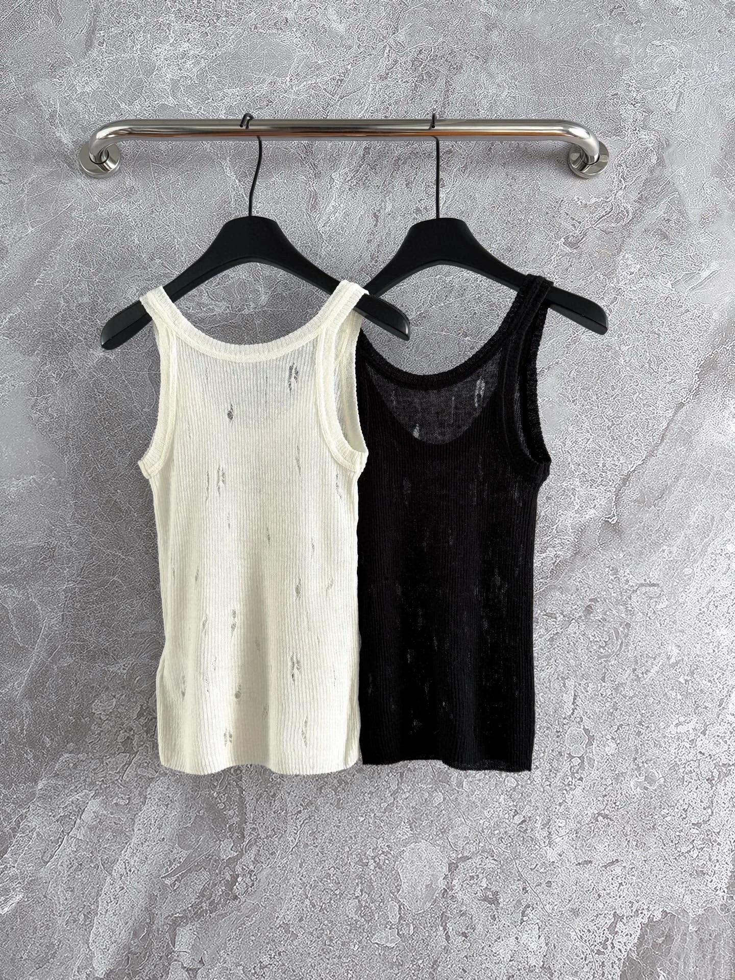 25 Hole craft vest sleeveless top