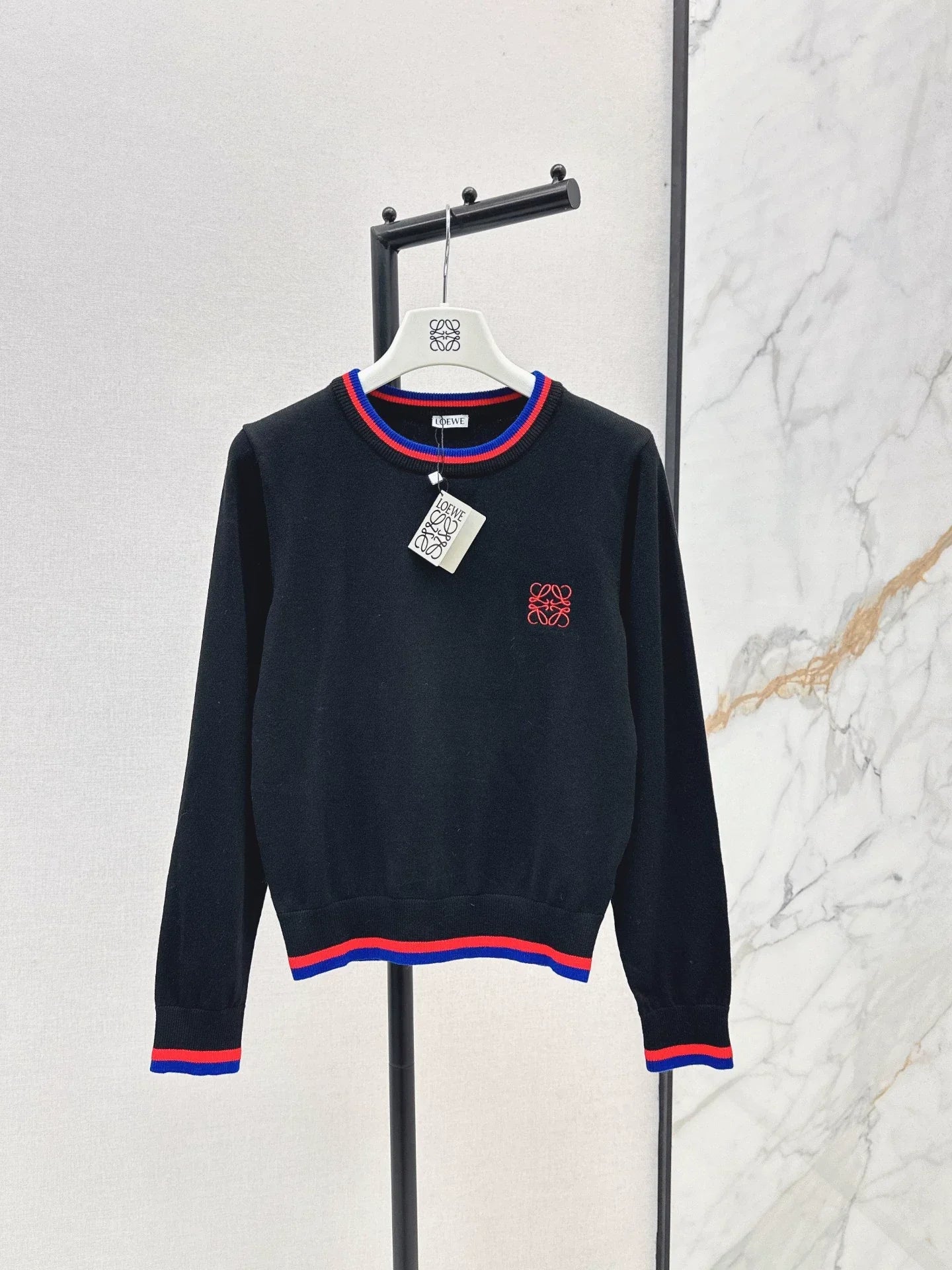 25fw Embroidered Knitted Sweater