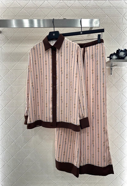 25fw Color blocking printing set