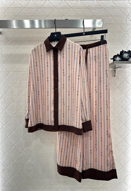 25fw Color blocking printing set