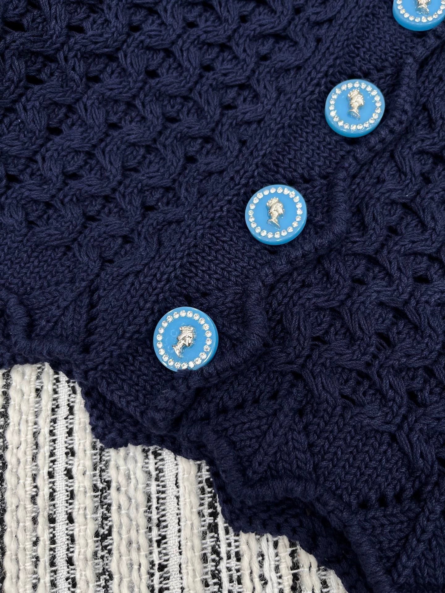 25fw Heavy industry hook flower lapel jacket