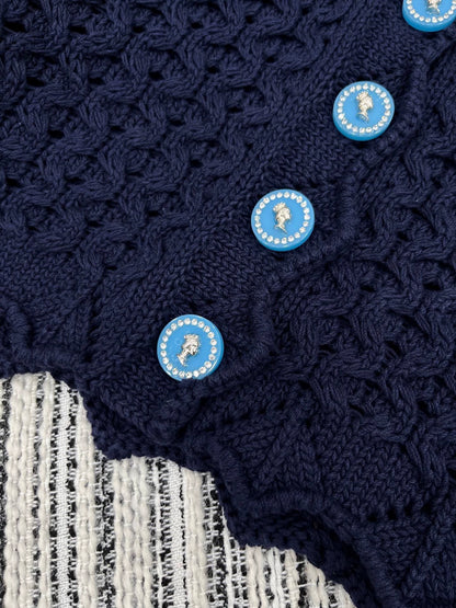 25fw Heavy industry hook flower lapel jacket