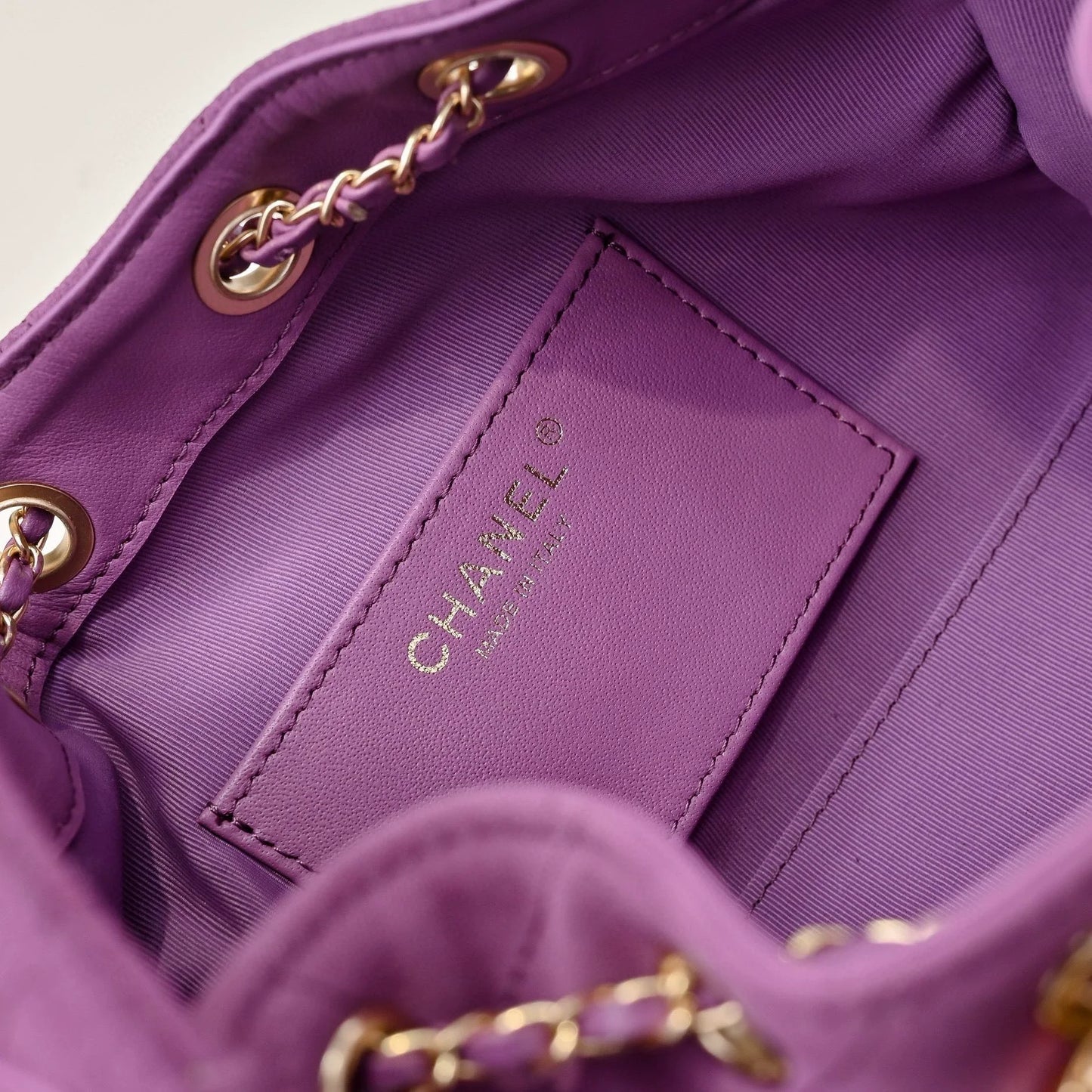 25C suede hippie bag (rose pink）