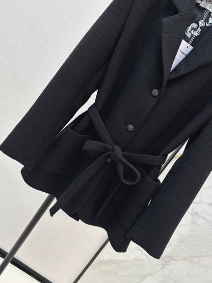 Woven woolen woolen woolen coat