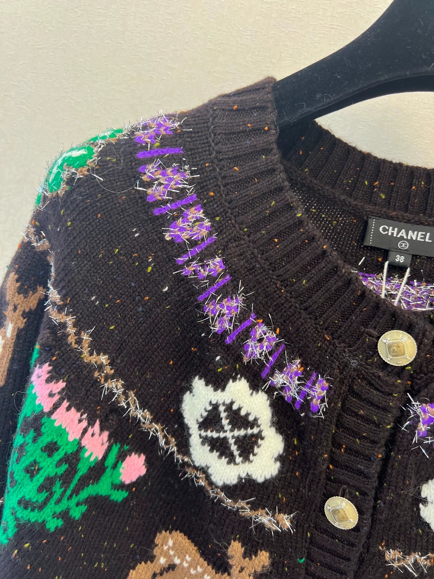 Deer knitted cardigan