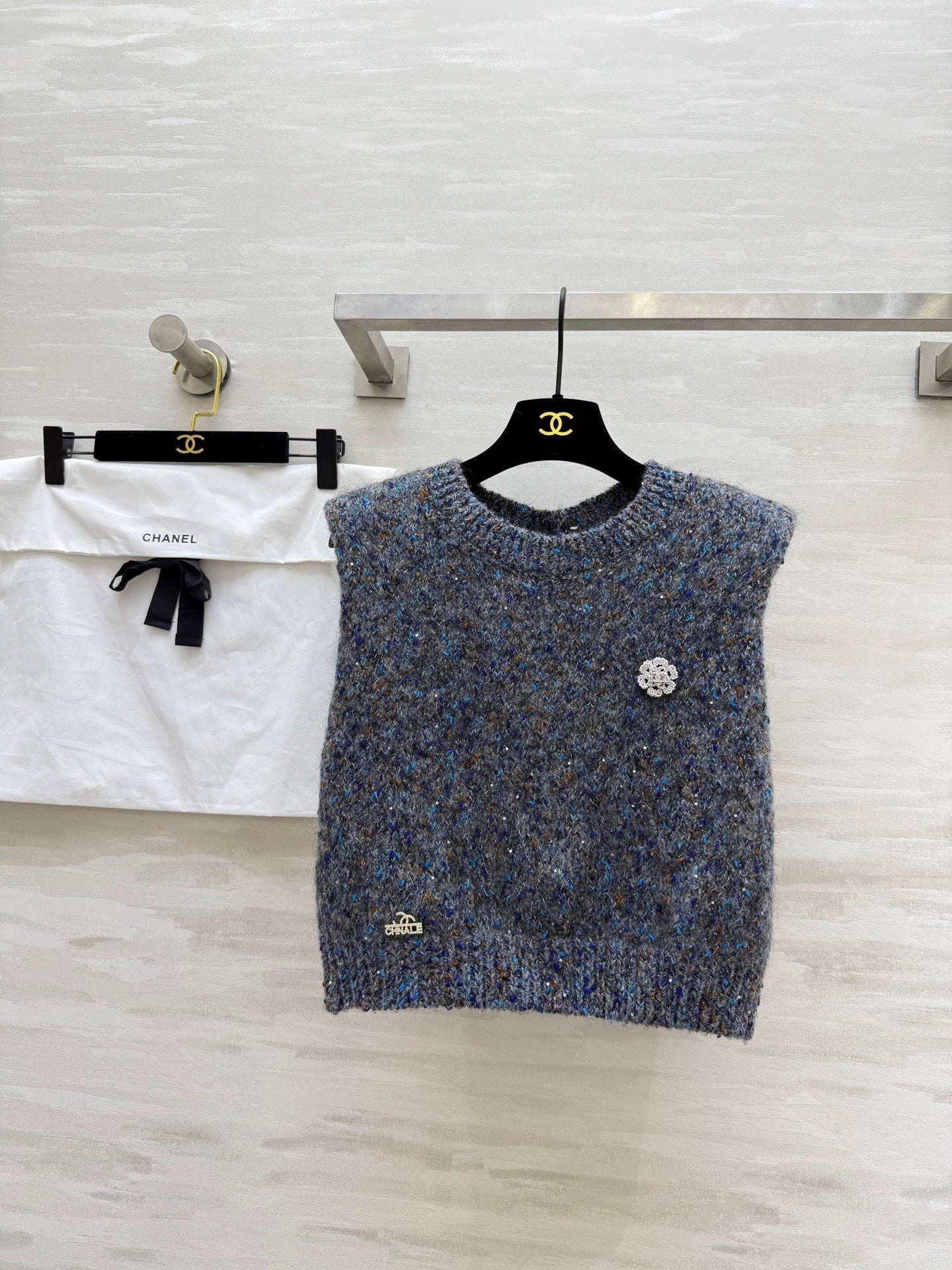 25fw Colorful reversible vest