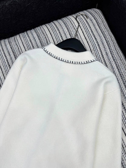 25fw Color blocking hook edge lapel jacket