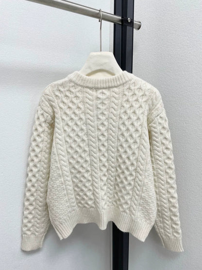 25fw Spinning door knitted cardigan