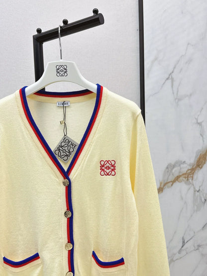 25fw Embroidered decorative cardigan