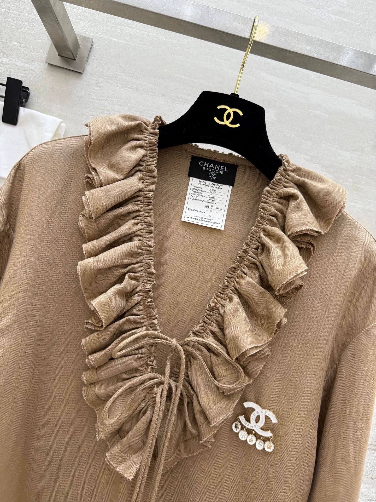 25fw Cotton and linen pleated shirt（Medieval Series）