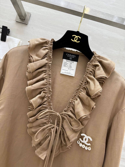 25fw Cotton and linen pleated shirt（Medieval Series）