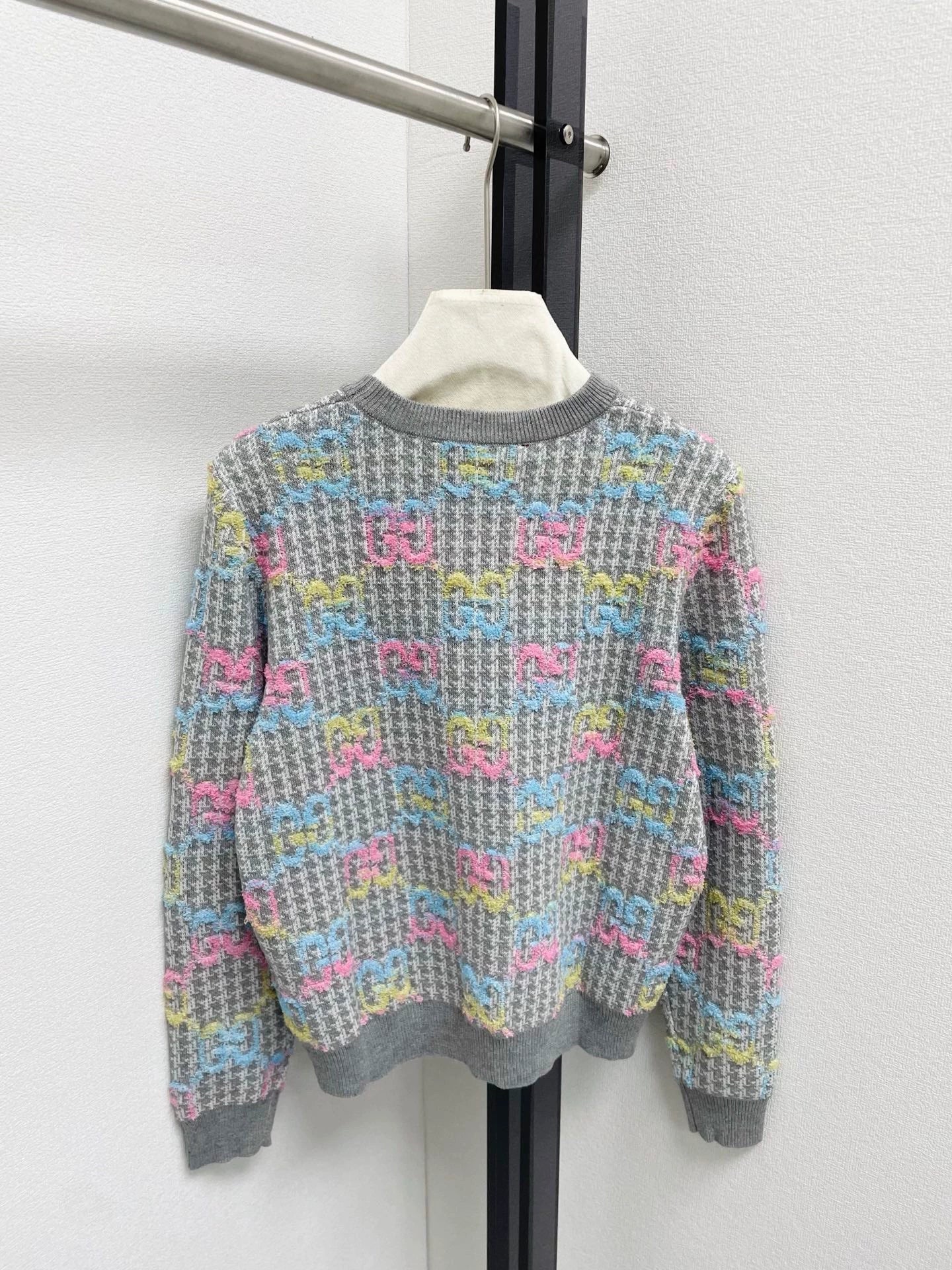 25fw Colorful logo knitted sweater