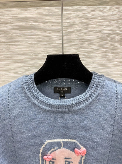 25fw Cartoon Knitted Shirt