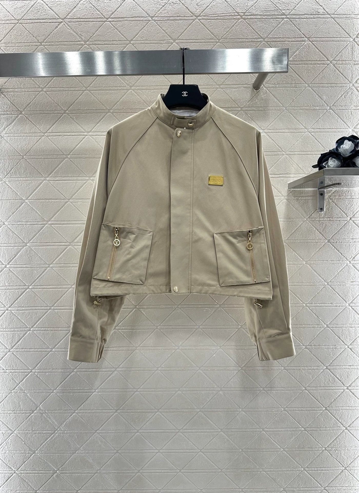 25fw stand collar zip-up jacket