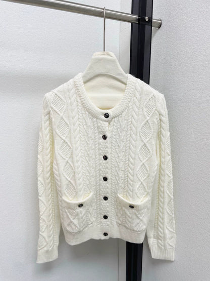 Skiing series knitted cardigan