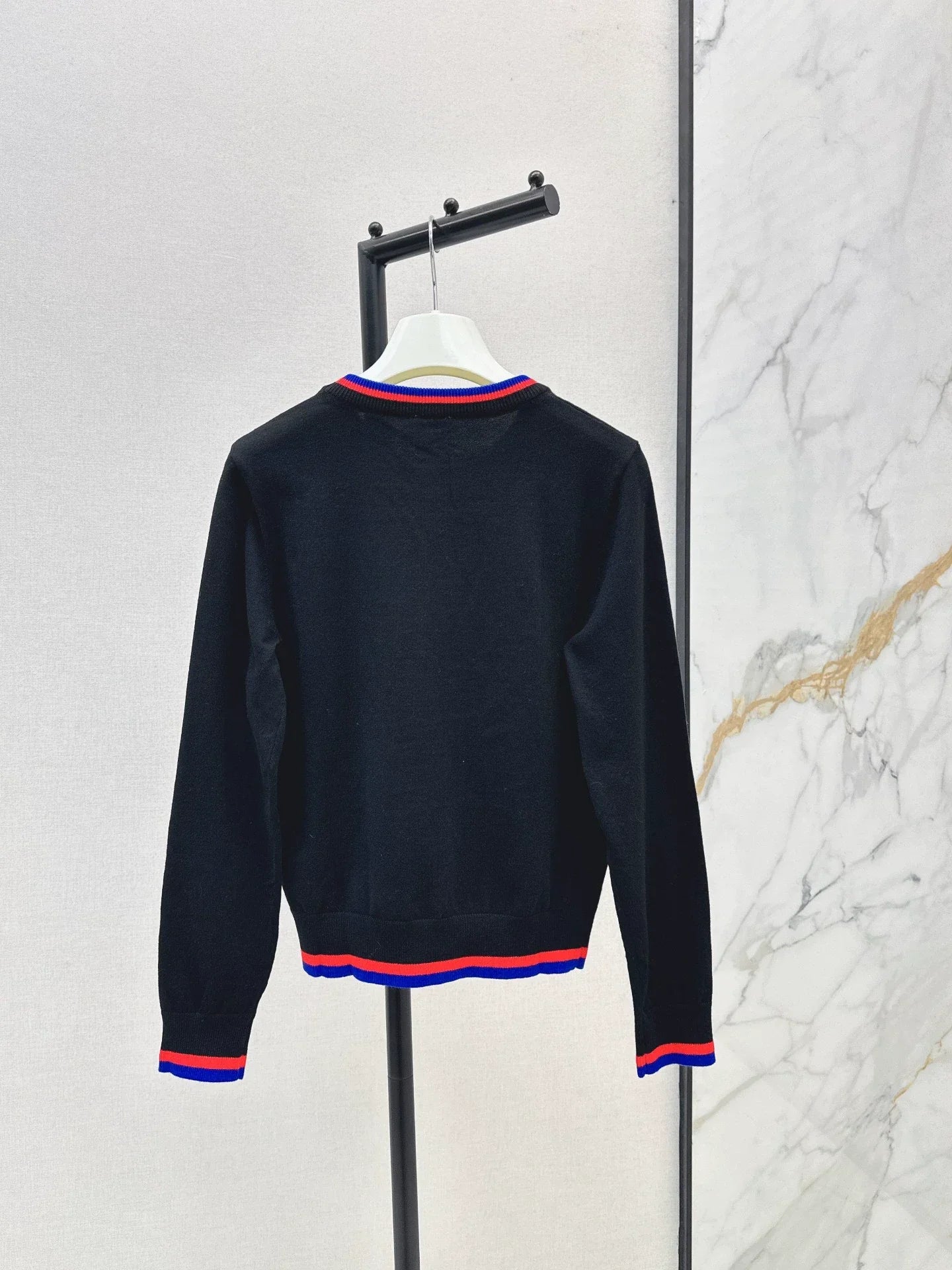 25fw Embroidered Knitted Sweater