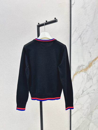 25fw Embroidered Knitted Sweater