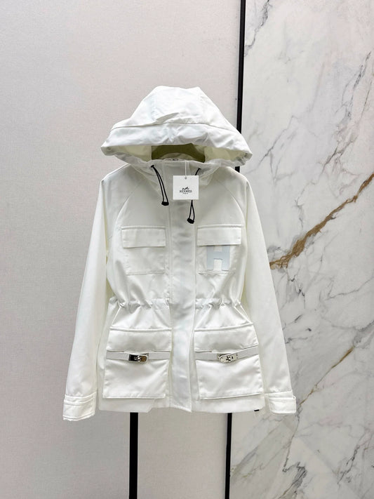 25fw Hooded windbreaker jacket