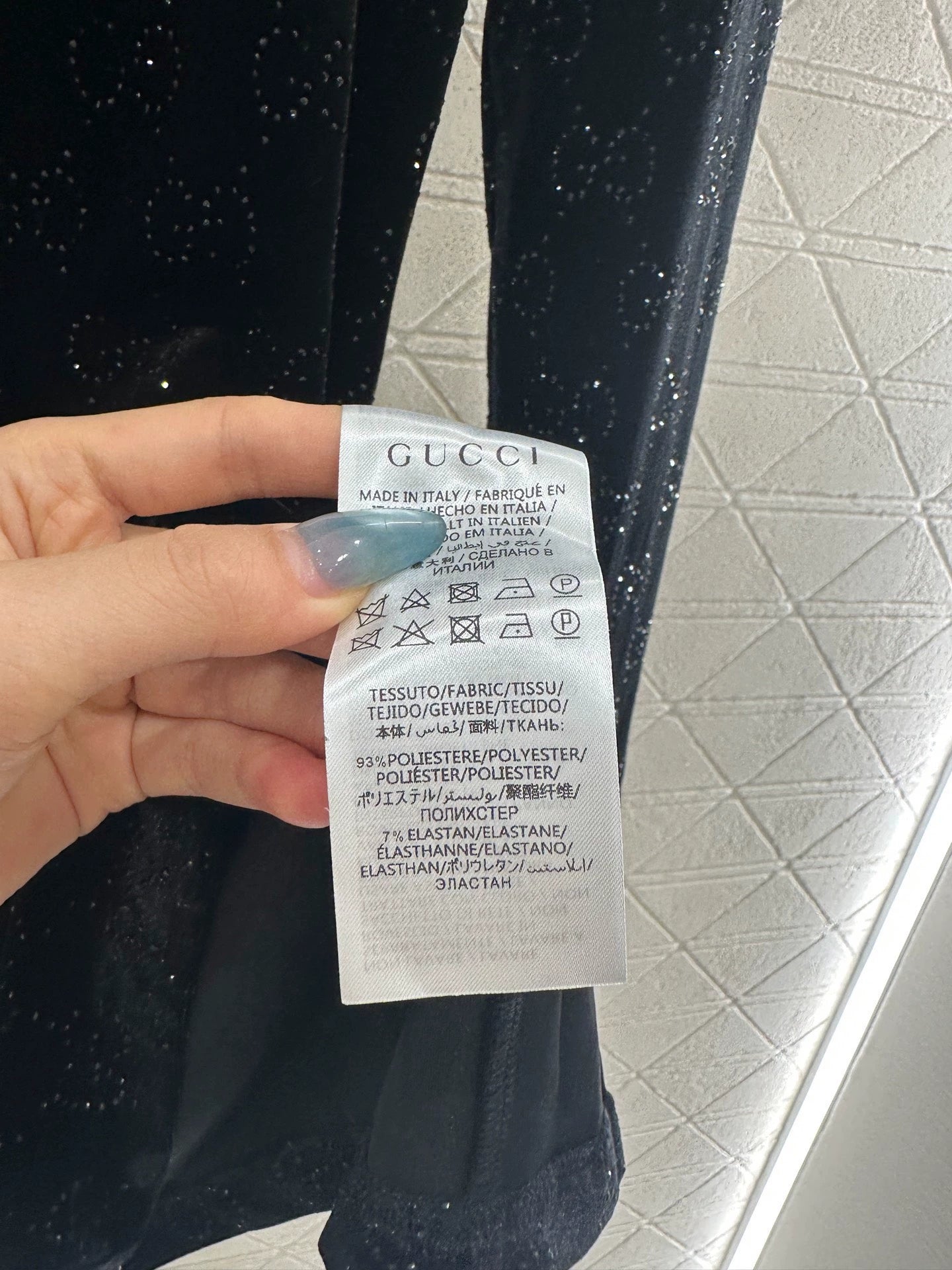 Velvet rhinestone dress