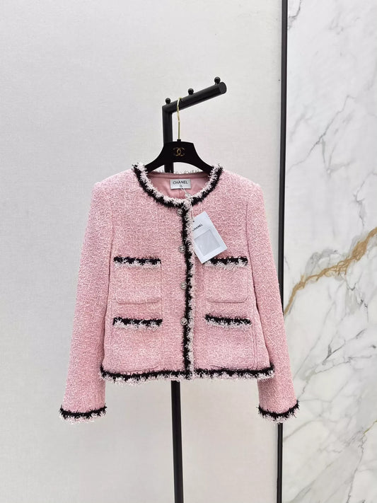 25fw Tweed jacket with braided trim