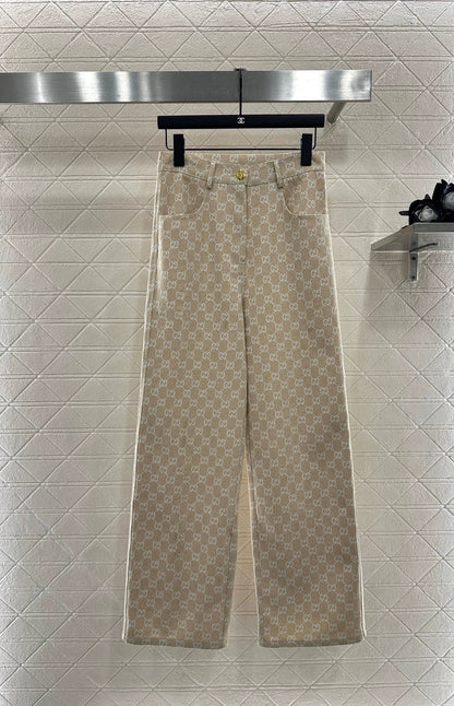 25fw Jacquard denim suit