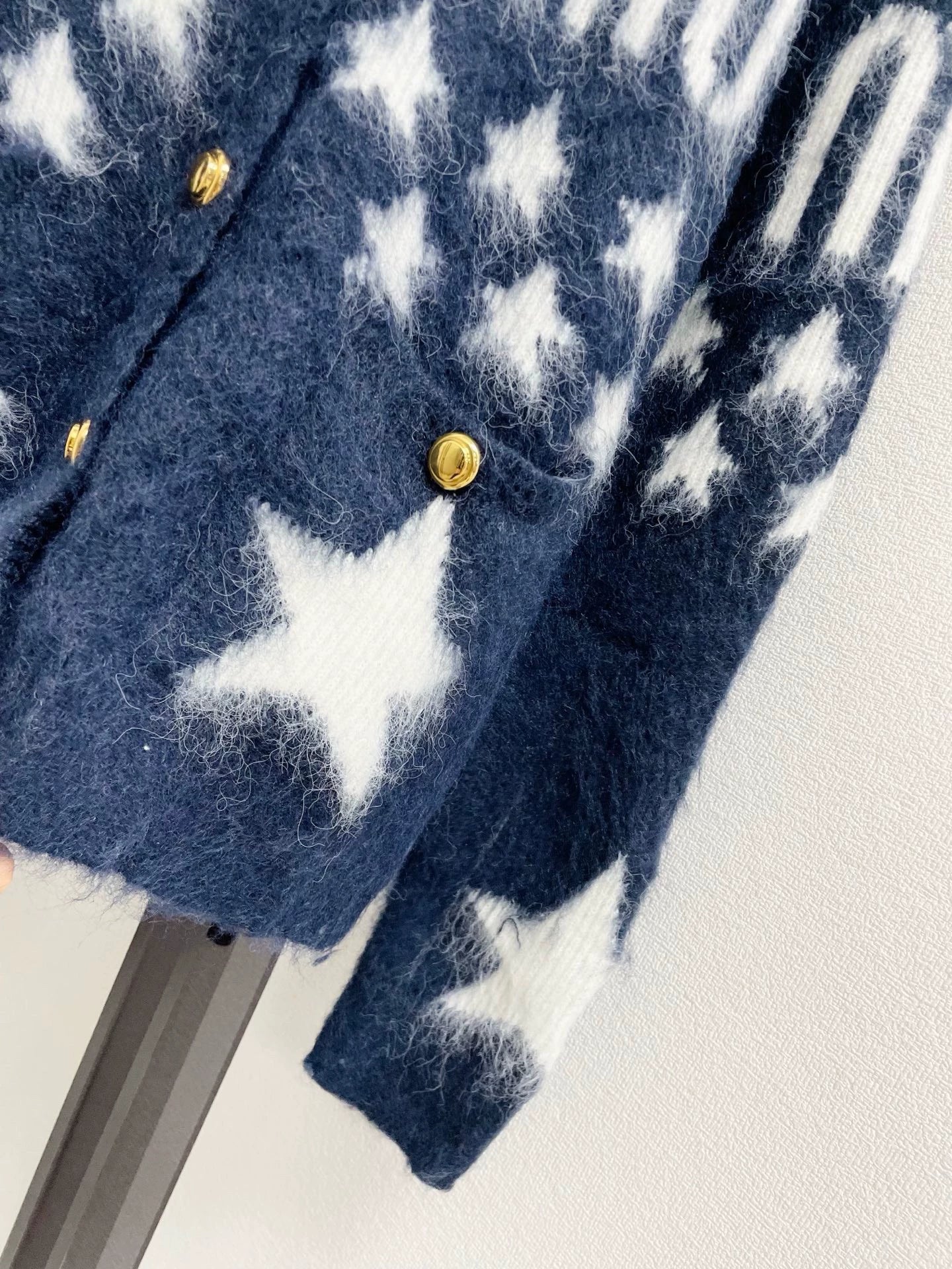 25fw Jacquard plush cardigan