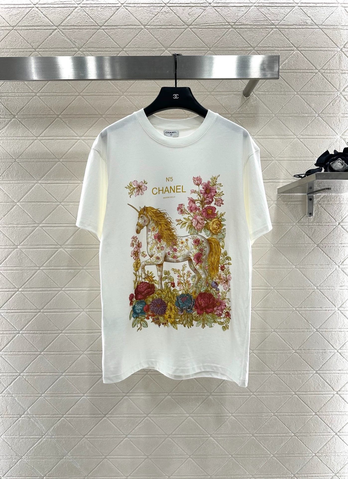 25fw Round neck printed T-shirt