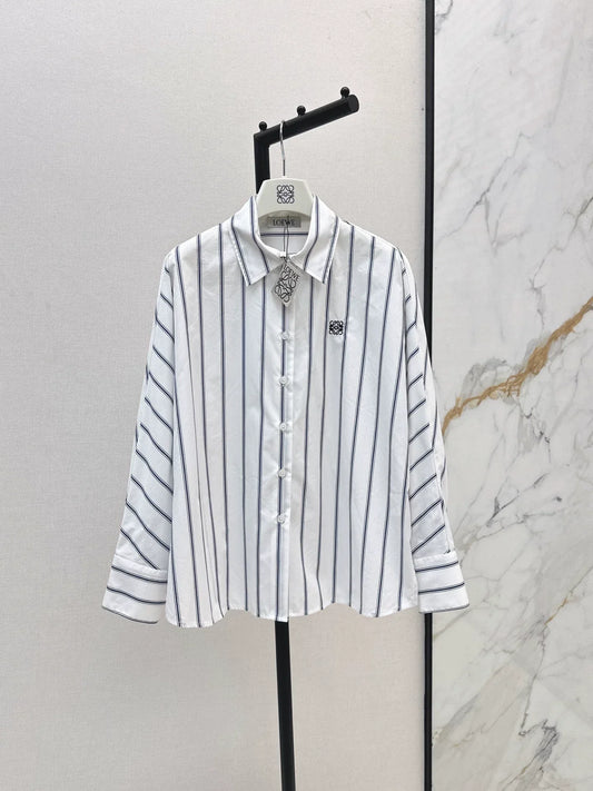 25fw Embroidered bat sleeve shirt