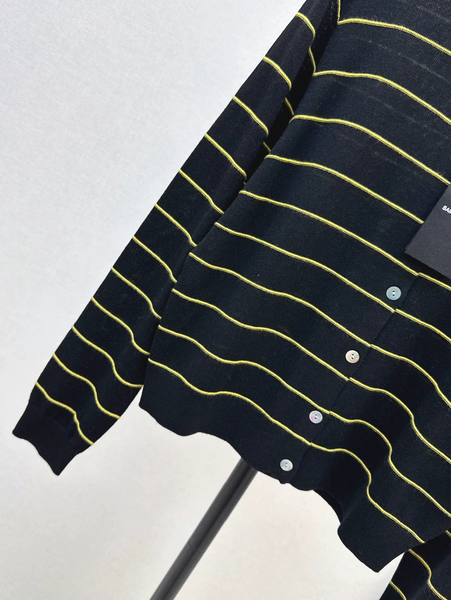 25fw Striped knitted cardigan