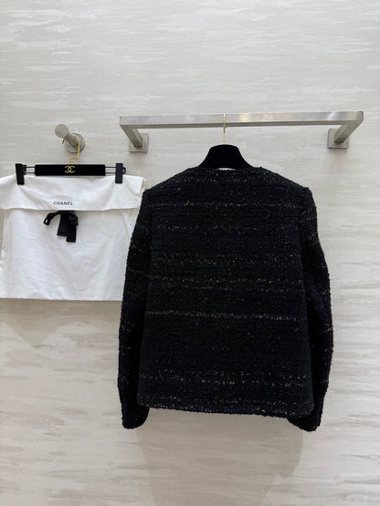 Knitted tweed jacket