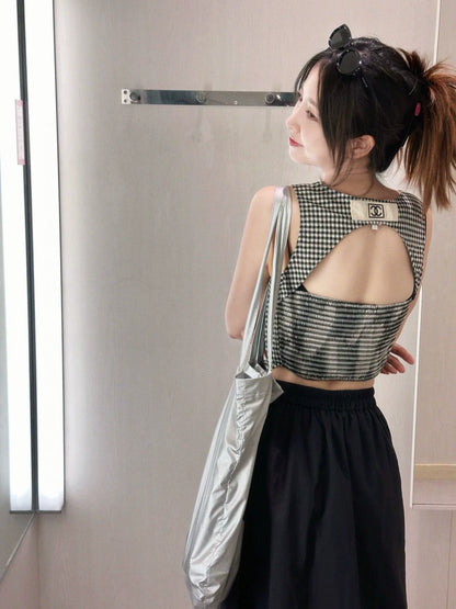 25 New Summer Houndstooth Vest