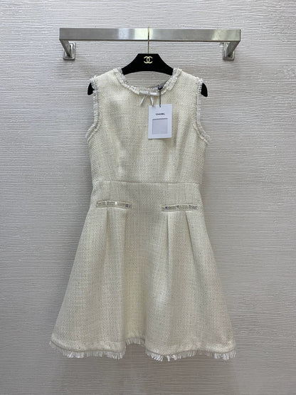 25fw Heavy industry diamond studded bead tassel skirt