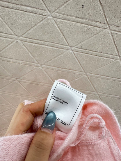 Layered cake bow knitted camisole skirt