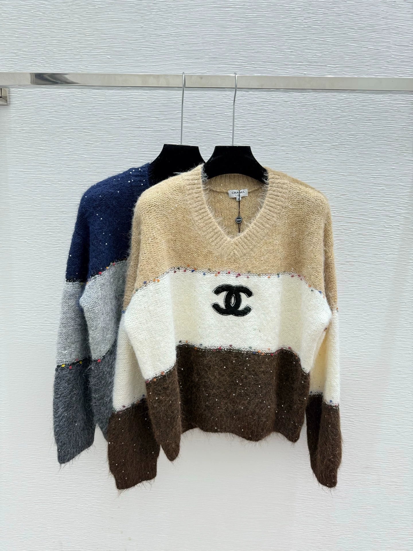 25fw Color blocked sweater