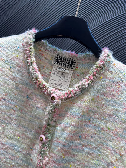 Colorful lace cardigan