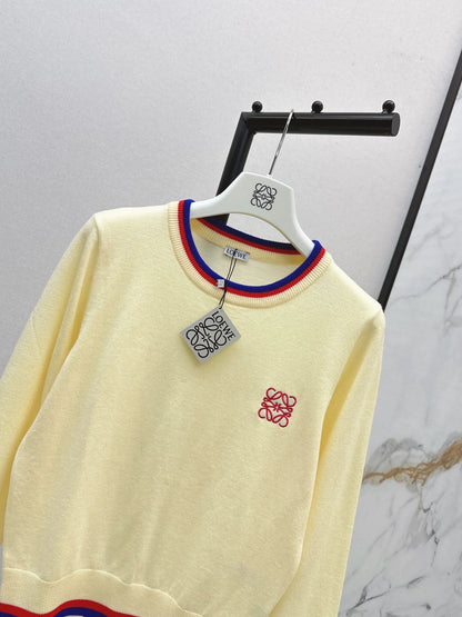 25fw Embroidered Knitted Sweater