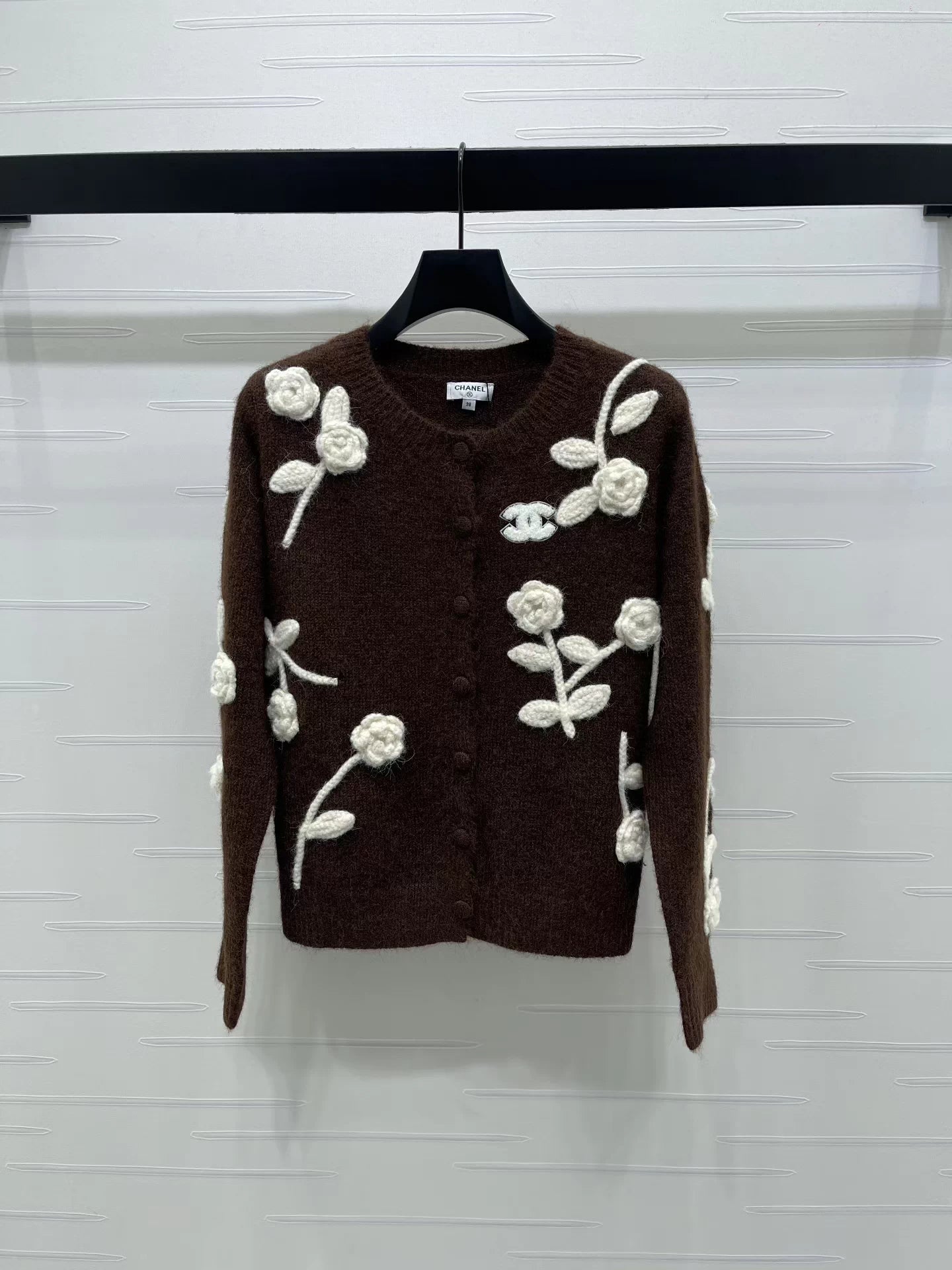 3D flower cardigan