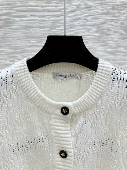 25fw Hollow knit cardigan