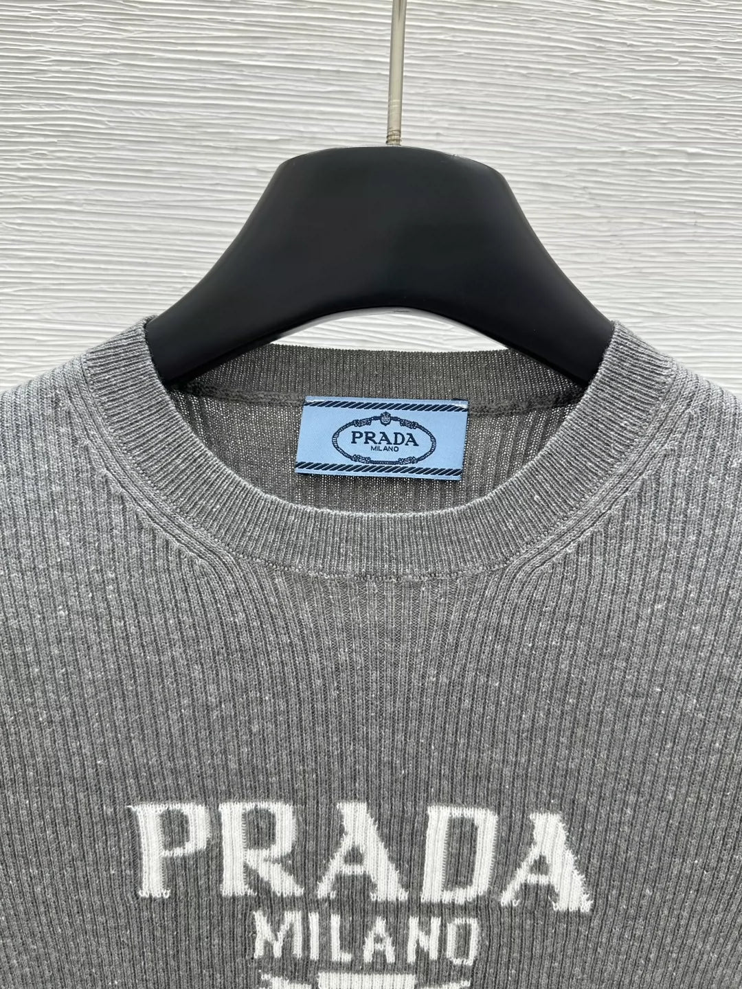 25 Early Spring New Round Neck Colorblock Letter Knitted Short Sleeve