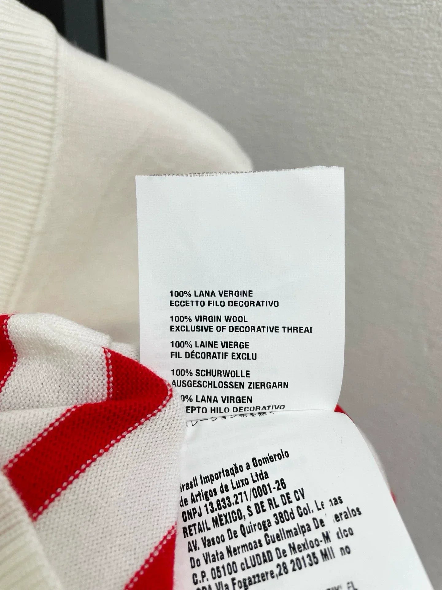 25fw Striped knitted cardigan