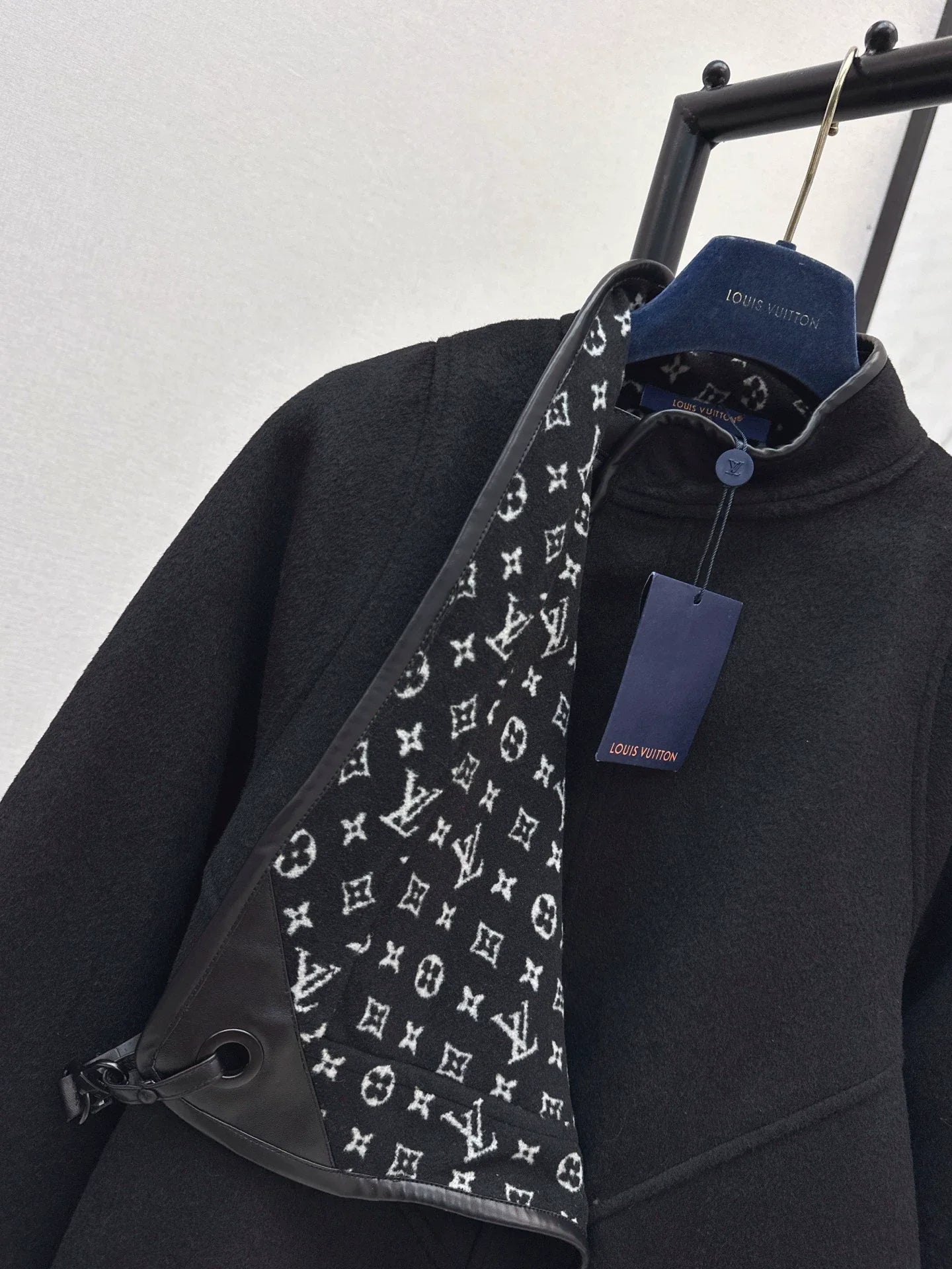 25fw Old flower double-sided short cape coat