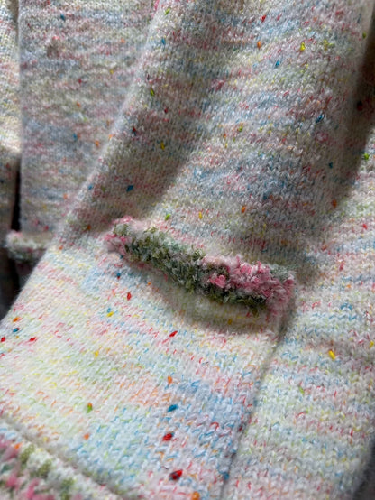 Colorful lace cardigan