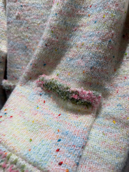 Colorful lace cardigan