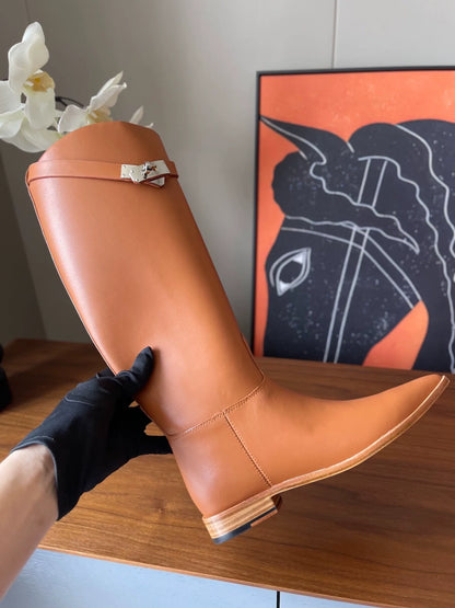 25fw pointed knight boots (smooth)