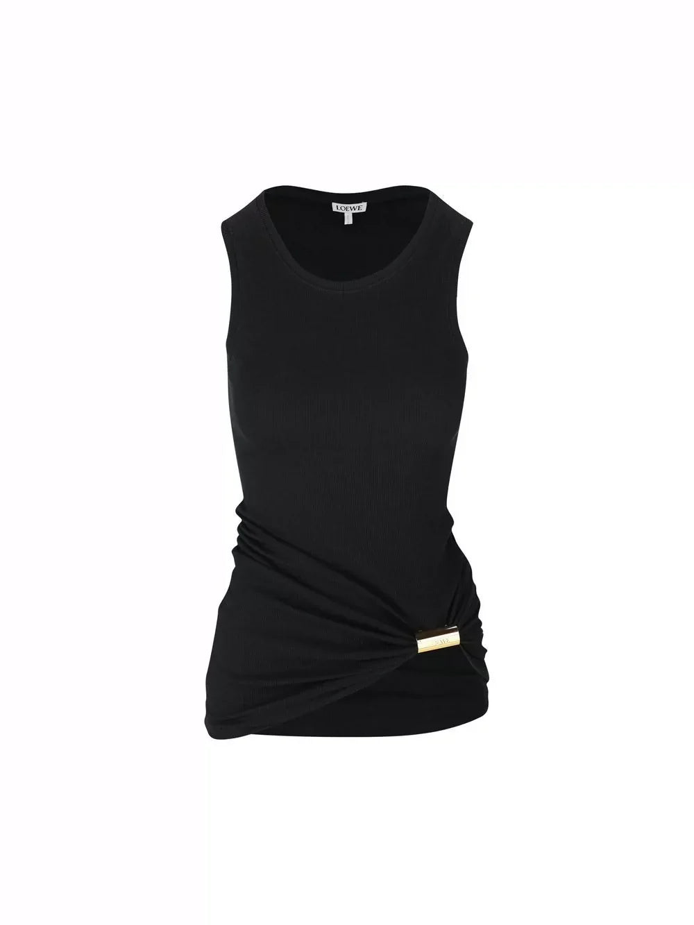 25fw Wrinkled gold buckle vest