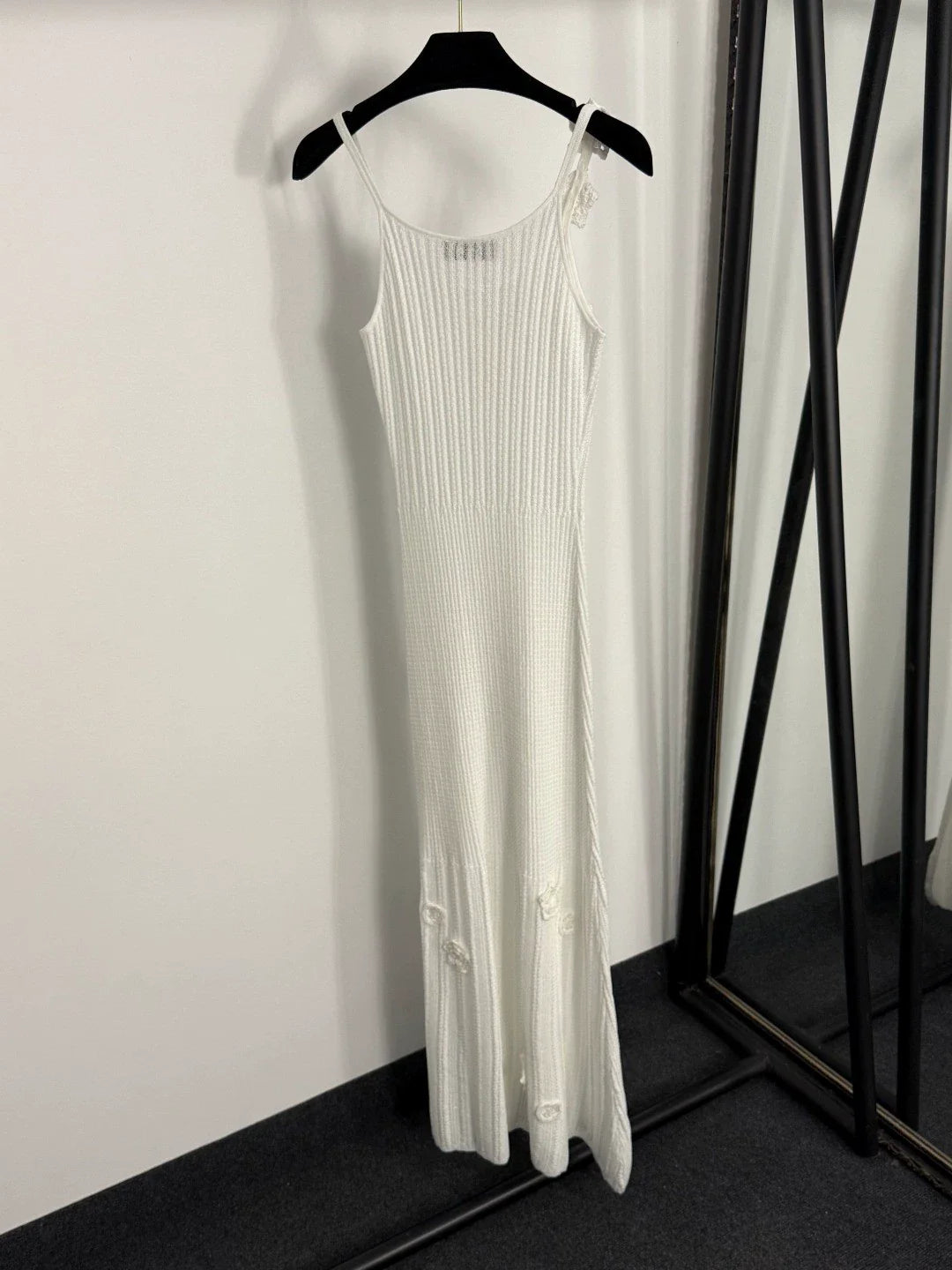 25fw Three dimensional crochet hollow dress